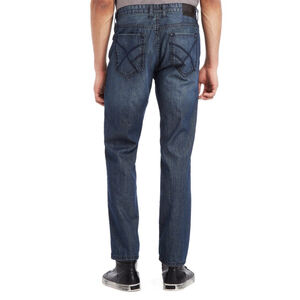 Kenneth Cole Men's Straight Fit Stretch Denim Jeans 36x32 Cotton Distressed